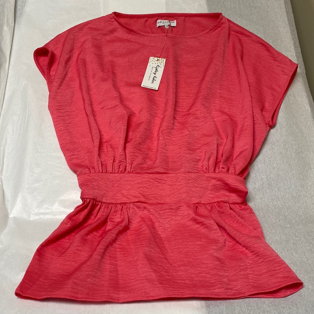 NWT: Ripley Rader satin blouse